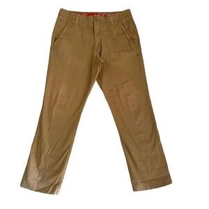 Under Armour Beige Relaxed Straight Leg Stretch Pants Cotton Blend SZ 34